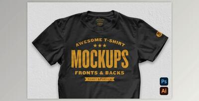 Realistic Blank T-shirt Mockups By Komet & Flicker