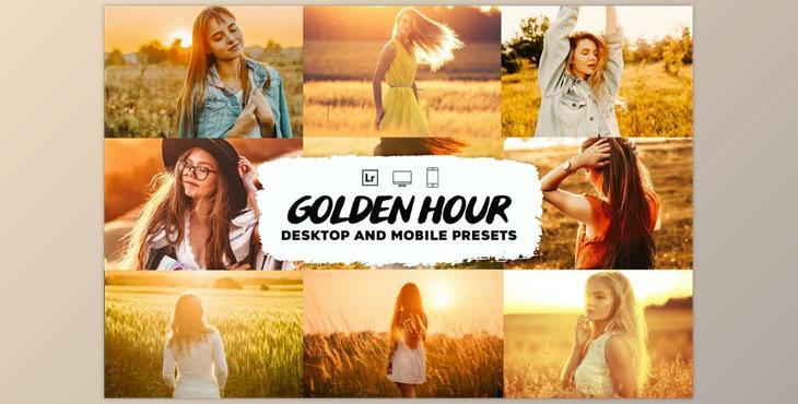 Golden Hour Lightroom Presets CreativeMarket-5953479 (DNG)