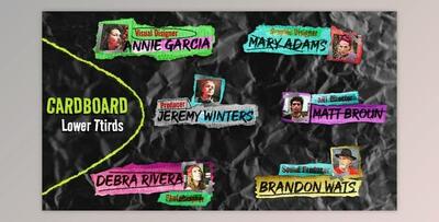 Cardboard Lower Thirds (Videohive 50933177) - AE Project