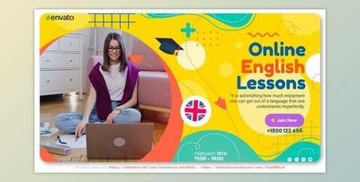 Online English Course and Classes (Videohive 36923874) - AE Project