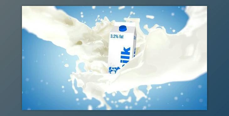 Milk Splash With Box Element 3D (Videohive 33333922) - AE Project