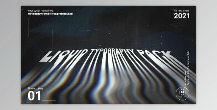 Liquid Typography (Videohive 30346334) - AE Project