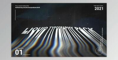 Liquid Typography (Videohive 30346334) - AE Project