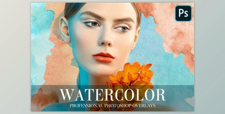 Watercolor Overlays Photoshop By FixThePhoto (PNG)