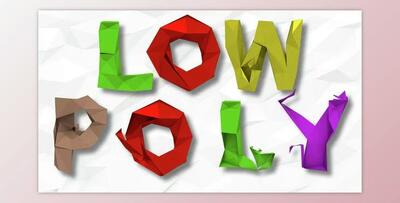 Low Poly Text Letters (Videohive 15207290) - AE Project
