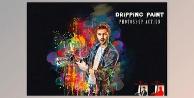 Dripping Paint Photoshop Action