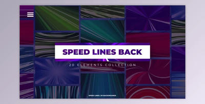 Speed Lines Backgrounds (Videohive 46889740) - AE Project