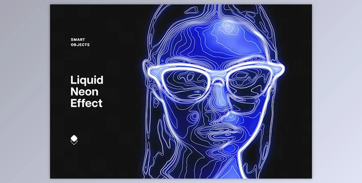 Liquid Neon Photo Effect - 282143822