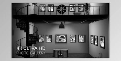 Black and White Photo Gallery in an Industrial style Loft at Night (Videohive 29724011) - AE Project