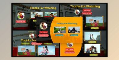 Sky Cloud Nature Agite YouTube End Screen (Videohive 39717224) - AE Project