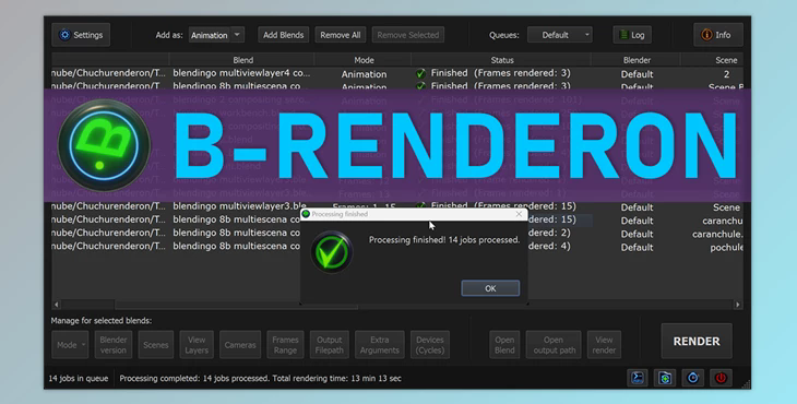 Blender Market – B-Renderon v3.1 [Standalone Render Manager] (WIN)