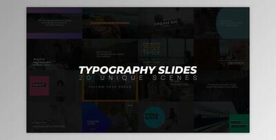 Typography Slides (Videohive 35818341) - AE Project