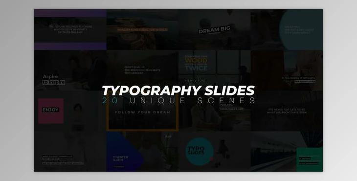 Typography Slides (Videohive 35818341) - AE Project