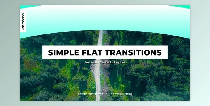 Simple Flat Transitions For After Effects (Videohive 30954297) - AE Project