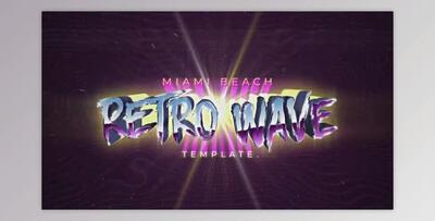 Retro Wave Title (Videohive 34065016)