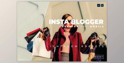 Insta Blogger Desktop and Mobile Lightroom Preset by Bangset