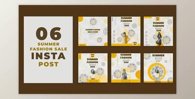 60 Percent Off Summer Fashion Sale Instagram Post (Videohive 39216043) - AE Project