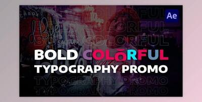 Bold Colorful Typography Promo (Videohive 29949010) - AE Project