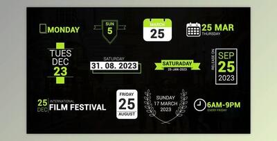 Time & Date Titles (Videohive 48065810) - AE Project