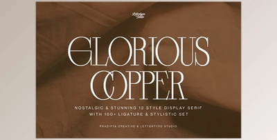 Glorious Copper a Nostalgic Serif Font