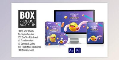 Box Product Mock-up V2 (Videohive 33176397) - AE Project