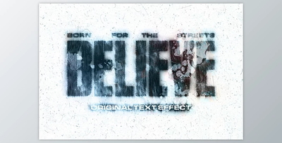 Grunge Text & Logo Mockup - 93314794