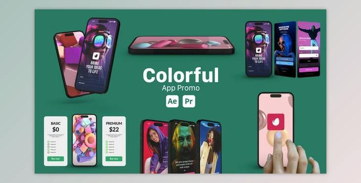 Colorful App Promo (Videohive 51566146) - AE Project