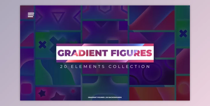 Gradient Figures Backgrounds (Videohive 47218533) - AE Project
