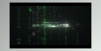 The Matrix Opener (Videohive 36714258) - AE Project