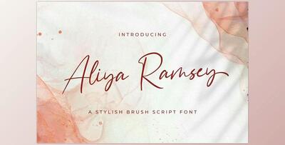 Aliya Ramsey – Handwritten Font Creativemarket 5914317