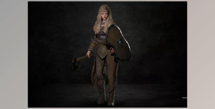 Unity Asset - Viking Girl - Modular Character v1.0