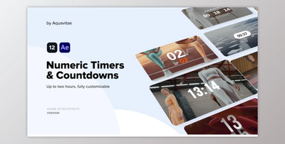 Numeric Timers & Countdowns (VideoHive 37263539) - AE Project