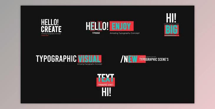 Motion Typography (Videohive 50930448) - AE Project