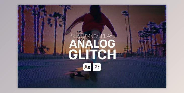 Premium Overlays Analog Glitch (Videohive 52260913) - AE Project