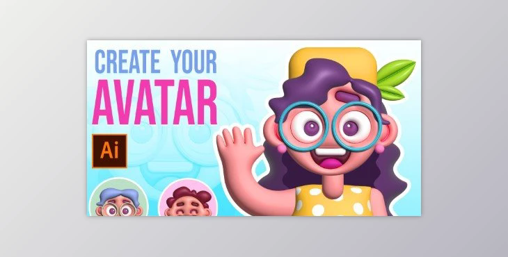 Get Crazy and Create your 3d Avatar with Adobe illustrator