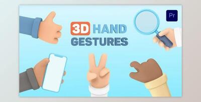 3D Hand Gestures for Premiere Pro (Videohive 33152485) - PR Project