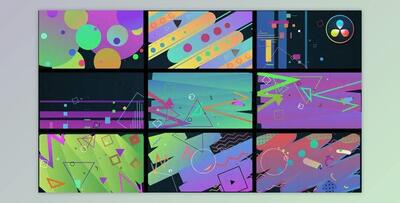 Colorful Shape Transitions [DaVinci Resolve] (VideoHive 36949913)