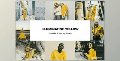 20 Illuminating Yellow LR Presets CreativeMarket-6003981 (XMP, DNG, PNG)