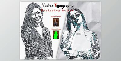 Vector Typography Photoshop Action By Studio Retouch