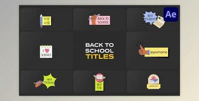 School Education Titles for After Effects (Videohive 53542537) - AE Project