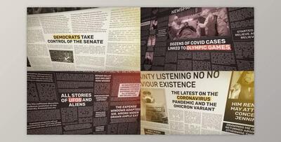 Newspaper News Intro (Videohive 36013255) - AE Project