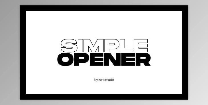 Simple Opener (Videohive 32719128) - AE Project