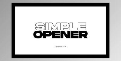 Simple Opener (Videohive 32719128) - AE Project