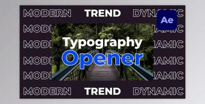Dynamic Fast Typography Opener (Videohive 34034375) - AE Project