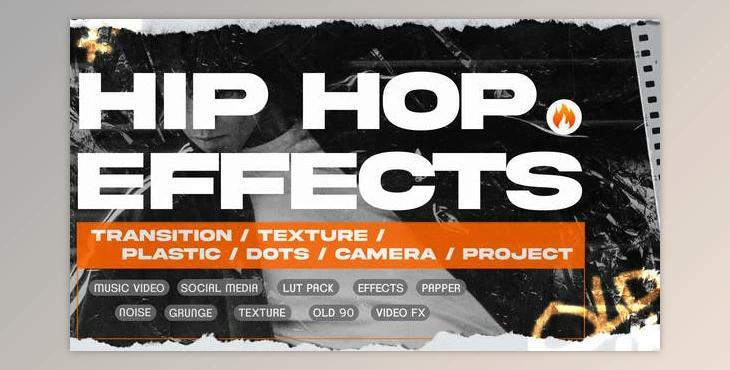 Hip Hop Music Video Transition Pack (Videohive 43779666) - AE Project