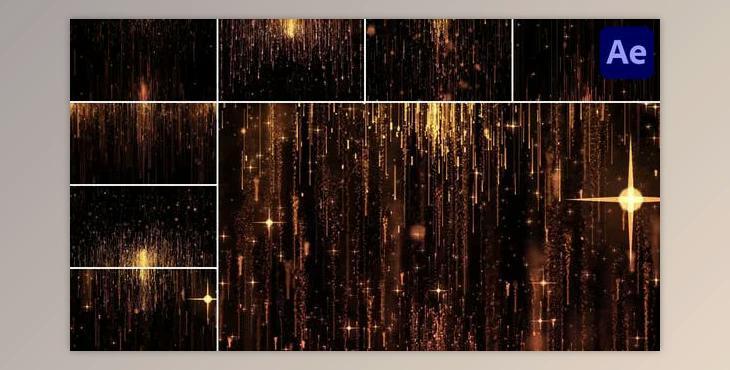 Gold Backgrounds for After Effects (Videohive 45527166) - AE Project