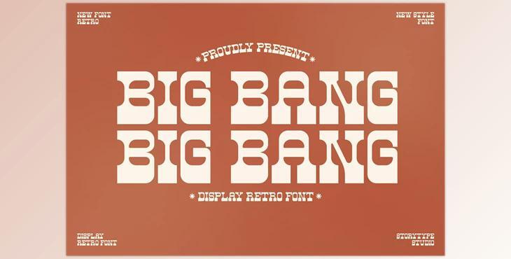 Big Bang Display Retro Font