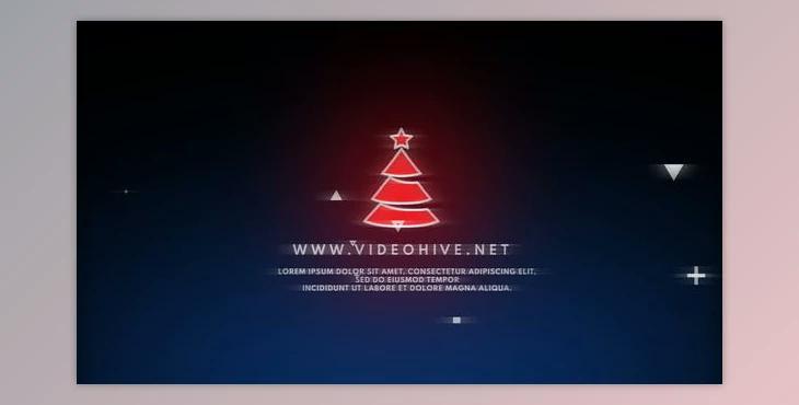 Christmas Glitch Logo (Videohive 25009214)