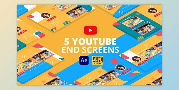 Youtube End Screens Vol 3 After Effects (Videohive 29368356)