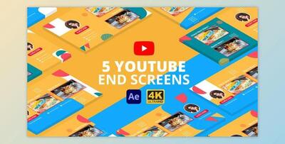Youtube End Screens Vol 3 After Effects (Videohive 29368356)
